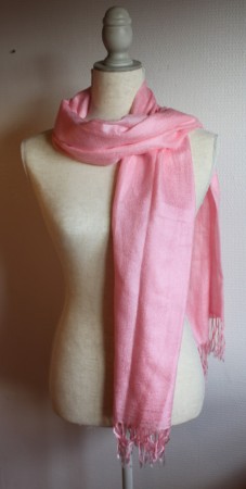 Lys rosa sjal